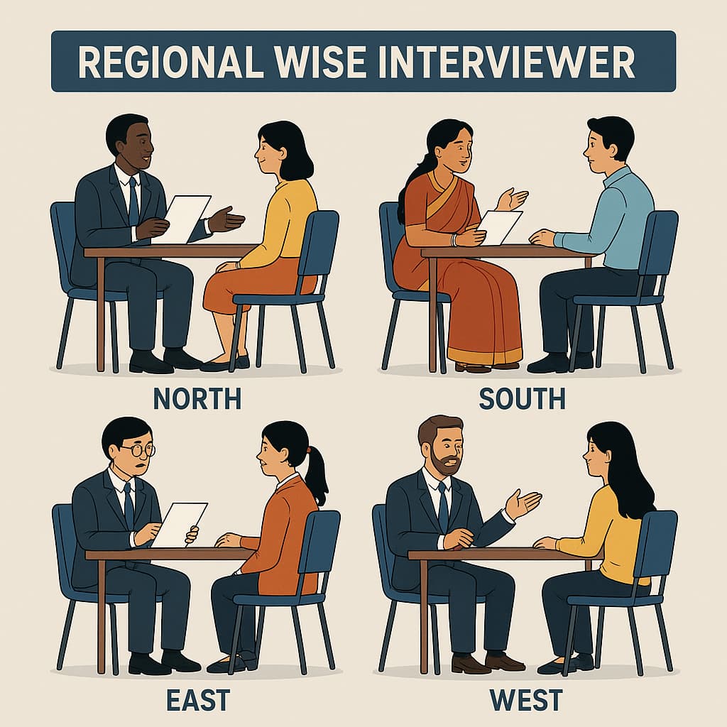Regional Wise Field Interviewer